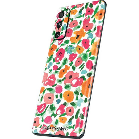 Bouffants and Broken Hearts Watercolor Floral Galaxy S20 Fan Edition Skin
